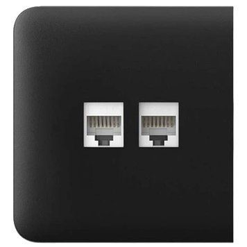 Ajax SideCover (LAN) black Фронтальна панель 0027905 - постачальник електрообладнання для автоматизації простору Polygon Center