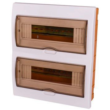 Enext e.plbox.stand.w.24k Корпус пластиковый 24-модульный встроенный 0021479 &ndash; поставщик электрооборудования для автоматизации пространства Polygon Center