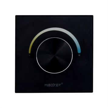 Панель керування контролер провідна чорна DIM/tunable white, 12/48V, 15A, IP20, RF 2,4G Mi-light. P0-B - постачальник електрообладнання для автоматизації простору Polygon Center