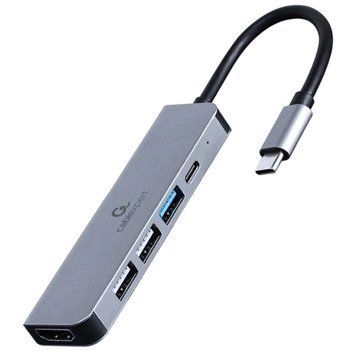 Cablexpert A-CM-COMBO5-03 USB-C 5-в-1 Док станция 0027543 - постачальник електрообладнання для автоматизації простору Polygon Center