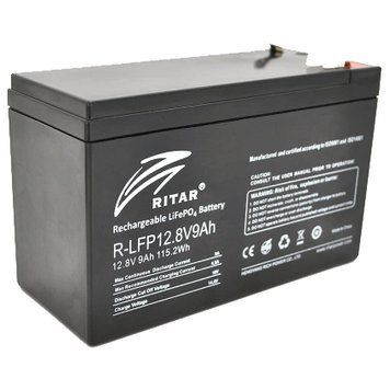 Ritar LiFePO4 12.8В 9А&bull;ч Литиевая аккумуляторная батарея 0026632 - постачальник електрообладнання для автоматизації простору Polygon Center