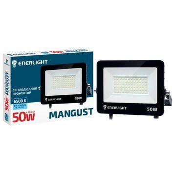 ENERLIGHT MANGUST Прожектор світлодіодний 50Вт 6500K 0015241 - постачальник електрообладнання для автоматизації простору Polygon Center