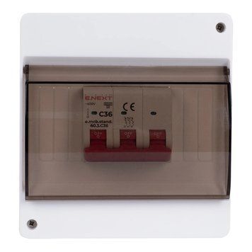 Enext e.plbox.stand.n.06k Корпус пластиковый 6-модульный навесной 0021482 &ndash; поставщик электрооборудования для автоматизации пространства Polygon Center