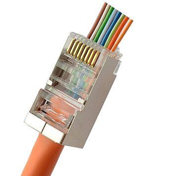 Kingda RJ45 STP кат. 5e Конектор з наскрізними отворами 0020151 - постачальник електрообладнання для автоматизації простору Polygon Center