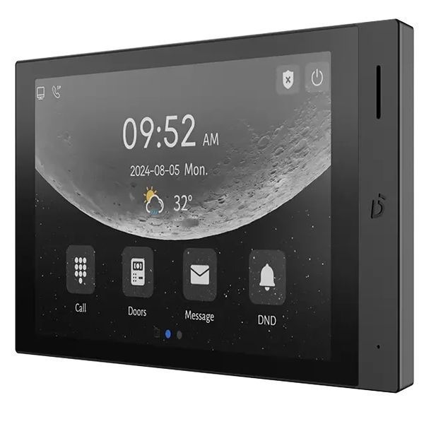 Dnake H616 BLACK 8' Android 10 Відеодомофон 0026271 - постачальник електрообладнання для автоматизації простору Polygon Center