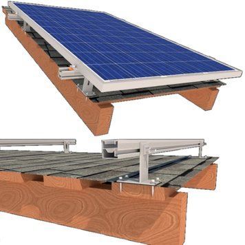 StringSetter SS-XL-B 02 2 солнечных панелей до 1145мм битумная черепица Комплект крепления Kripter 0016171 &ndash; поставщик электрооборудования для автоматизации пространства Polygon Center