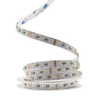 Світлодіодна LED стрічка PROLUM&trade; 12V; 5050\60; IP20; Series "PRO", RGB + W 320016 - постачальник електрообладнання для автоматизації простору Polygon Center