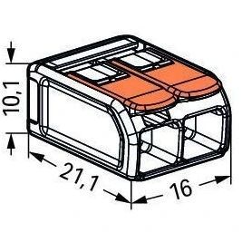 Wago COMPACT 221-612 0,5-6 mm&sup2; Клема 0024674 - постачальник електрообладнання для автоматизації простору Polygon Center