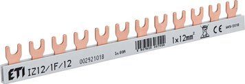 Шина соединительная FORK 1P 80А 12мод 12мм2 0,21м ETI IZ 12/1F/12 2921018 &ndash; поставщик электрооборудования для автоматизации пространства Polygon Center