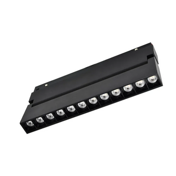 Магнітний трековий світильник PROLUM&trade; M20; 12W; 48V; Чорний SERIES "MG"; CCT TuyaSmart 741070 - постачальник електрообладнання для автоматизації простору Polygon Center