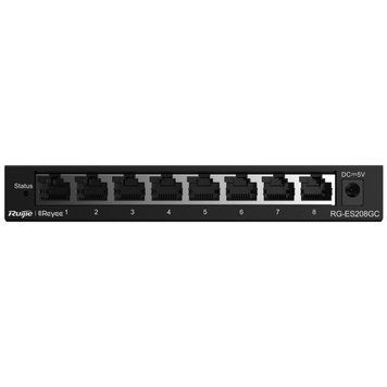 Ruijie Reyee RG-ES208GC Комутатор 8 портів керований 0012833 - постачальник електрообладнання для автоматизації простору Polygon Center