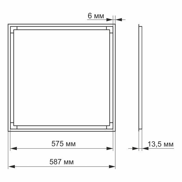 VIDEX ART 40Вт 4100K LED панель 0026190 &ndash; поставщик электрооборудования для автоматизации пространства Polygon Center