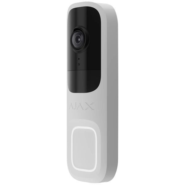 Ajax Doorbell White RAL 9003 Відеодзвінок 0024639 - постачальник електрообладнання для автоматизації простору Polygon Center