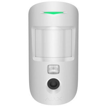 Беспроводной извещатель движения с камерой Ajax Superior MotionCam HD (PhOD) white Jeweller 0024677 - постачальник електрообладнання для автоматизації простору Polygon Center