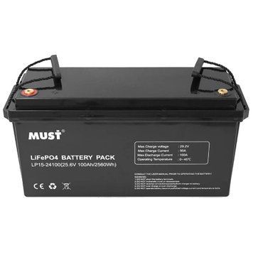 Must LP15-24100 25.6В 100А&bull;ч Літієва акумуляторна батарея
