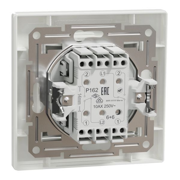 Schneider Electric ASFORA EPH0600121 Вимикач 2-кл. білий прохідний 0012699 - постачальник електрообладнання для автоматизації простору Polygon Center