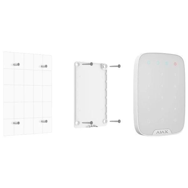 Ajax Smartbracket Keypad white Крепежная панель 0025654 - постачальник електрообладнання для автоматизації простору Polygon Center