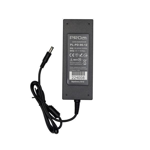 Блок живлення PROLUM&trade; 12V, 96W, 8.0А, Series "PD" 224008 - постачальник електрообладнання для автоматизації простору Polygon Center