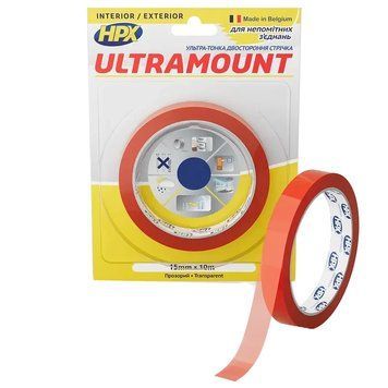 HPX UM1510 ULTRA MOUNT 15мм х 10м Стрічка двохстороння