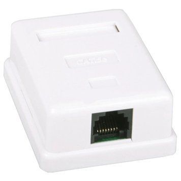Kingda 1хRJ45 UTP Розетка компьютерная одинарная 0014513 &ndash; поставщик электрооборудования для автоматизации пространства Polygon Center