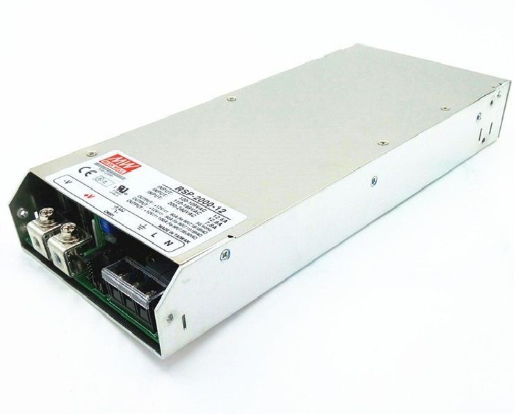 Блок живлення Mean Well RSP-1600-12 (1500W ; 125A; 12V; IP20) Series "RSP" 622015 - постачальник електрообладнання для автоматизації простору Polygon Center