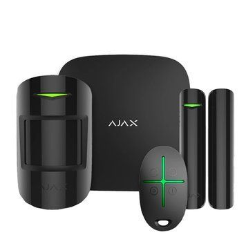 Ajax StarterKit 2 (8EU) black Комплект охранной сигнализации 0007476 &ndash; поставщик электрооборудования для автоматизации пространства Polygon Center