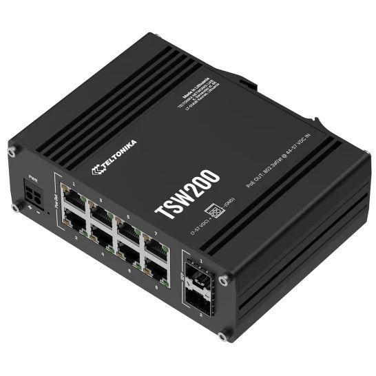 Teltonika TSW200 Коммутатор 8 портов неуправляемый 0026539 &ndash; поставщик электрооборудования для автоматизации пространства Polygon Center