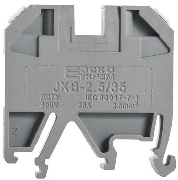 Клемник JXB 2,5/35 сірий A0130010001 - постачальник електрообладнання для автоматизації простору Polygon Center