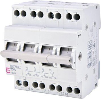 Переключатель нагрузки SSQ 425 "1-0-2", 4p 25A ETI 2421444 &ndash; поставщик электрооборудования для автоматизации пространства Polygon Center