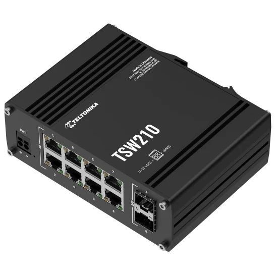 Teltonika TSW210 Коммутатор 8 портов неуправляемый 0026540 &ndash; поставщик электрооборудования для автоматизации пространства Polygon Center
