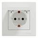 Schneider Electric ASFORA EPH3100121 Розетка одинарная с заземлением и крышкой