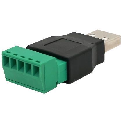 USB (5 контактов) с клеммами под кабель Роз'єм 0024284 - постачальник електрообладнання для автоматизації простору Polygon Center