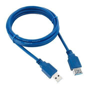 3.0 AM/AF 1.5m Blue Q200 Подовжувач USB 0019140 - постачальник електрообладнання для автоматизації простору Polygon Center