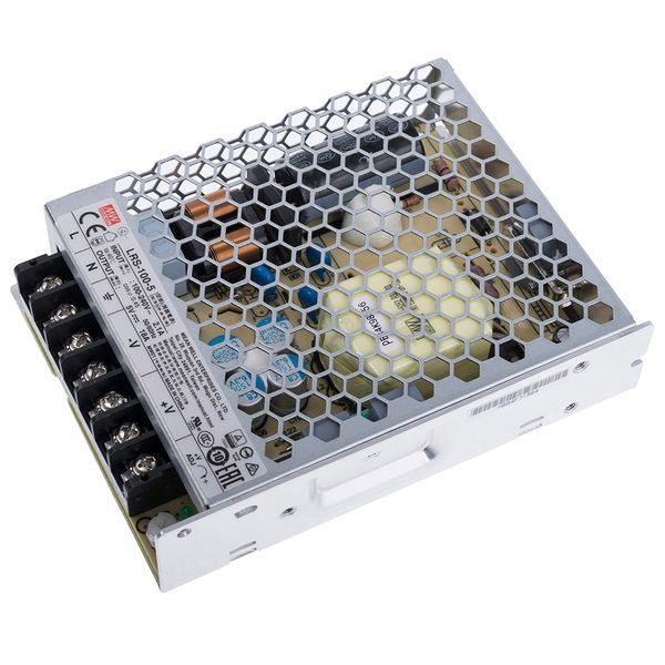 Блок живлення Mean Well LRS-100-5 (90W; 18A; 5V; IP20) Series "LRS" 611003 - постачальник електрообладнання для автоматизації простору Polygon Center