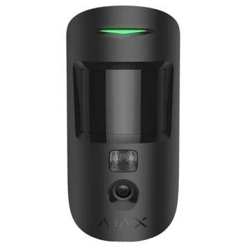 Ajax&nbsp;MotionCam&nbsp;S&nbsp;(PhOD)&nbsp;Jeweller&nbsp;(8PD)&nbsp;black Беспроводной извещатель движения с функциями фотоверификации тревог, фото по запросу и сценарию 0014682 &ndash; поставщик электрооборудования для автоматизации пространства Polygon Center