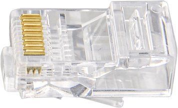 Конектор RJ-45 UTP (Сat.5e,8P8C, 100 шт.) A0010230005 - постачальник електрообладнання для автоматизації простору Polygon Center