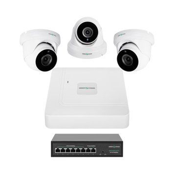 Комплект видеонаблюдения на 3 камеры&nbsp;GV-IP-K-W81/03 5MP LP29478 &ndash; поставщик электрооборудования для автоматизации пространства Polygon Center