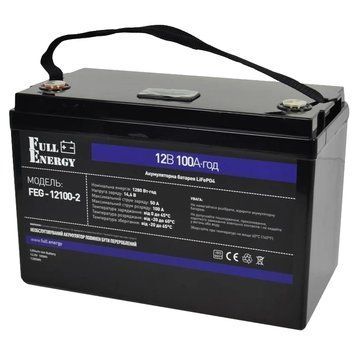 Full Energy FEG-12100-2 LiFePO4 12В 100А&bull;ч Литиевая аккумуляторная батарея 0026257 - постачальник електрообладнання для автоматизації простору Polygon Center
