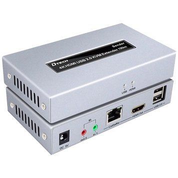 Dtech DT-7051 4K HDMI і USB 2.0 KVM 100м Модуль подовжувач 0025296 - постачальник електрообладнання для автоматизації простору Polygon Center