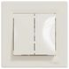 Schneider Electric Asfora EPH0300123 Выключатель двухклавишный самозажимной 0015592, 1/2 - Polygon Center