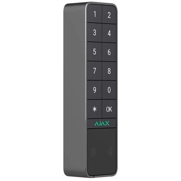 Ajax Keypad Outdoor graphite Бездротова клавіатура 0028898 - постачальник електрообладнання для автоматизації простору Polygon Center