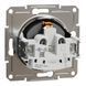 Schneider Electric EPH2900171 Asfora Розетка 220В антрацит, пластик, с заземлением, Schuko, без защитной крышки, без шторок, для врезного монтажа