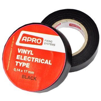APRO ET-25B Iзоляцiйна стрiчка чорна 0.14х17 мм 25 м 0012387 - постачальник електрообладнання для автоматизації простору Polygon Center