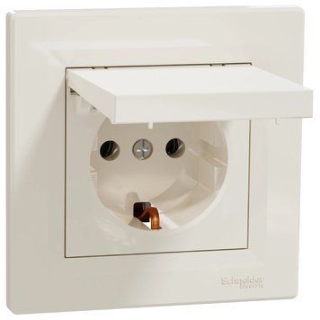 Schneider Electric Asfora EPH3100123 Розетка с крышкой, с заземлением