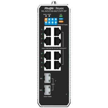 Ruijie Reyee RG-NIS2100-8GT2SFP-HP PoE++ Комутатор 8 портів керований 0022211 - постачальник електрообладнання для автоматизації простору Polygon Center
