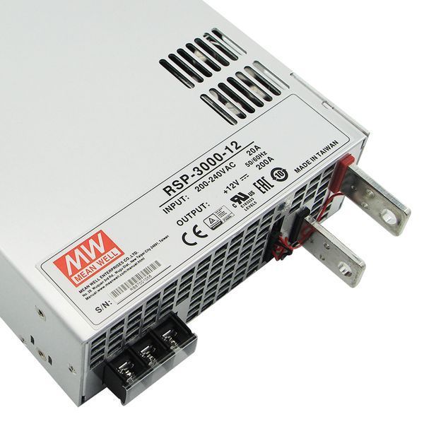 Блок живлення Mean Well RSP-2000-12 (1200W ; 100A; 12V; IP20) "RSP" 622016 - постачальник електрообладнання для автоматизації простору Polygon Center