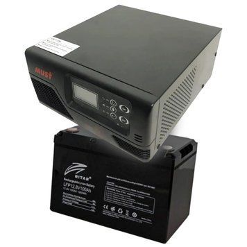 MUST EP20-R600W + LFP12.8V100AH G24 Комплект ДБЖ + АКБ 0028096 - постачальник електрообладнання для автоматизації простору Polygon Center