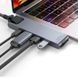 USB Hub Baseus Thunderbolt C Pro Dual Type-C to USB3.0*2+HDMI+RJ45+Type-C PD+ microSD+ SD(CAHUB-L0G) USB Hub Baseus Thunderbolt C Pro Seven-in-one Dual Type-C to USB3.0*2 + HDMI + RJ45 Ethernet + Type-C PD + microSD + SD card Cерый (CAHUB-L0G) LP16514, 2/5 - Polygon Center
