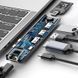 USB Hub Baseus Thunderbolt C Pro Dual Type-C to USB3.0*2+HDMI+RJ45+Type-C PD+ microSD+ SD(CAHUB-L0G) USB Hub Baseus Thunderbolt C Pro Seven-in-one Dual Type-C to USB3.0*2 + HDMI + RJ45 Ethernet + Type-C PD + microSD + SD card Cерый (CAHUB-L0G) LP16514, 5/5 - Polygon Center