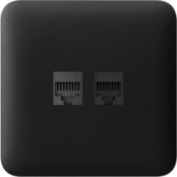 Ajax SoloCover (LAN) black Фронтальна панель 0027593 - постачальник електрообладнання для автоматизації простору Polygon Center